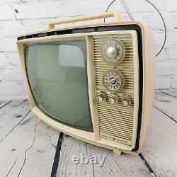 General Electric Vintage Tube TV 1950's Rare Model Run-2 Portable Turns On