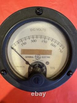 General Electric Vintage Voltmeter Model VHY 8 & Weston Sensitrol Relay Mod. 705