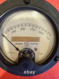 General Electric Vintage Voltmeter Model VHY 8 & Weston Sensitrol Relay Mod. 705