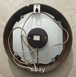 General Electric Vtg Industrial School Office Wall Clock Model 2008a & Video