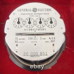 General Electric Watthour Meter Electricity Vtg NOS I-50-S 1948 1940s In Box