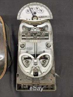 General Electric Watthour Polyphase GE Demand Meter Dm-14 Oval Vintage As Is