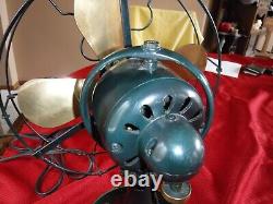 General Electric Whiz Brass Blade Fan (working)