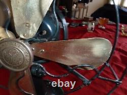 General Electric Whiz Brass Blade Fan (working)