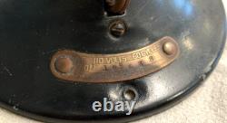 General Electric Whiz Oscillating Fan 9-Inch Brass Blades, Works! SEE VIDEO
