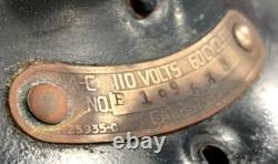 General Electric Whiz Oscillating Fan 9-Inch Brass Blades, Works! SEE VIDEO