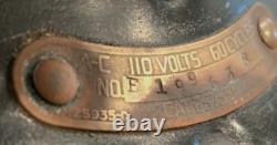 General Electric Whiz Oscillating Fan 9-Inch Brass Blades, Works! SEE VIDEO