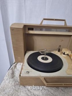 General Electric Wildcat Record Player 1960's 1970's Vintage Antique WORKS