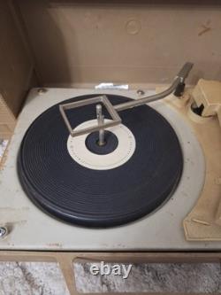 General Electric Wildcat Record Player 1960's 1970's Vintage Antique WORKS