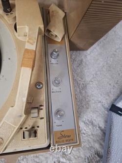 General Electric Wildcat Record Player 1960's 1970's Vintage Antique WORKS