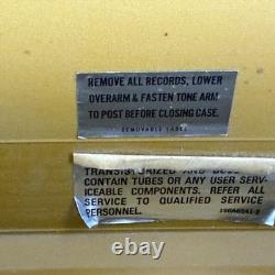 General Electric Wildcat Solid State Stereo Record Player Vintage TESTED WORKING