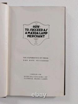 How to Succeed as a Mazda Lamp Merchant General Electric GE Sales Manual Vintage
