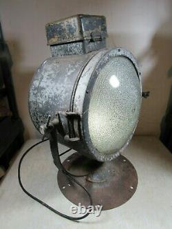 Large Vintage/Antique GE General Electric Searchlight Industrial Light Beacon