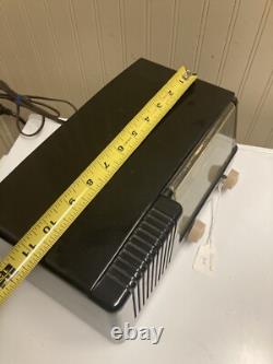 MCM VTG General Electric GE AM Bakelite Tube Radio Model # 412 Art Deco PROP