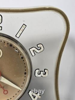 MCM Vintage General Electric Telechron 2H100 Desk/Wall Clock WORKS (B3)