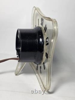 MCM Vintage General Electric Telechron 2H100 Desk/Wall Clock WORKS (B3)