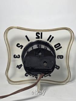 MCM Vintage General Electric Telechron 2H100 Desk/Wall Clock WORKS (B3)