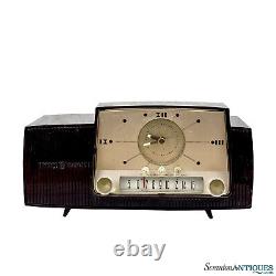 Mid-Century Art Deco General Electric #911 Clock AM Radio