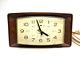 Mid Century General Electric Model 2073 (faux) Wood Wall Clock. Mcm. Works. (g)