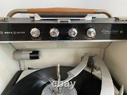 MidCentury Vintage General Electric Stereo Trimline Record Player with Stand WORKS