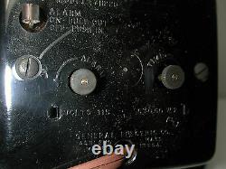 NEW Antique General Electric URBAN 7H226 Black DECO Self Starting Clock NOS