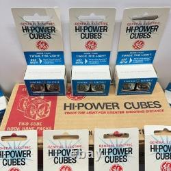 NEW NOS Vintage GE Hi-Power Cubes Case 18x 2-Cube Packs (36 Cubes / 144 Flashes)