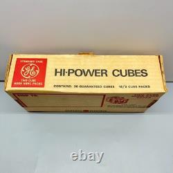 NEW NOS Vintage GE Hi-Power Cubes Case 18x 2-Cube Packs (36 Cubes / 144 Flashes)