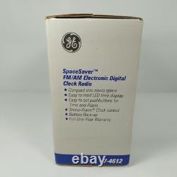 NEW Vintage GE SpaceSaver FM/AM Electronic Digital Clock Radio 7-4612 NOS