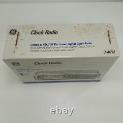 NEW Vintage GE SpaceSaver FM/AM Electronic Digital Clock Radio 7-4612 NOS