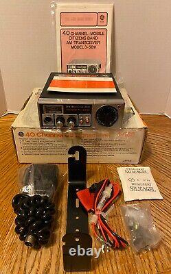 NOS General Electric GE 3-5811 40 Channel CB radio withbox vintage 70's