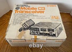 NOS General Electric GE 3-5814 40 Channel CB radio withbox vintage 70's