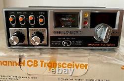 NOS General Electric GE 3-5814 40 Channel CB radio withbox vintage 70's