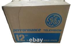 NOS VINTAGE GAMING General Electric 12 Black & White GE TV 12XJ4104S