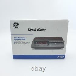 New VINTAGE Spacesaver GE Digital Clock Radio 7-4621 AM/FM Alarm NEW NEVER USED
