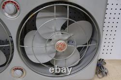 Nice Clean Vintage GE General Electric Metal Double Adjustable Window Box Fan US