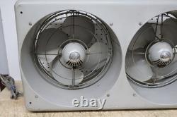Nice Clean Vintage GE General Electric Metal Double Adjustable Window Box Fan US