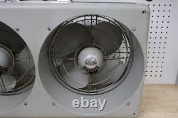 Nice Clean Vintage GE General Electric Metal Double Adjustable Window Box Fan US