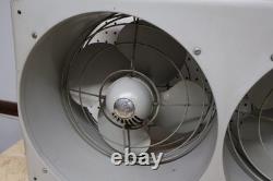 Nice Clean Vintage GE General Electric Metal Double Adjustable Window Box Fan US
