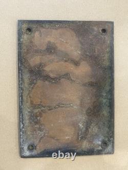 Old GE General Electric Induction Motor Cast Iron Or Metal Plaque/vintage signs