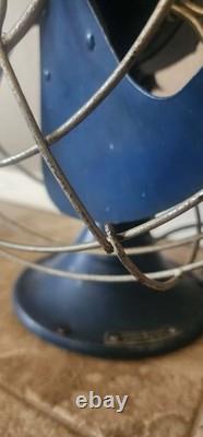 Old Vintage GE General Electric TILTING Fan Vortalex Desk 3 Speed FM12V43 WORKS