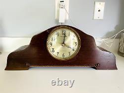 Old Vtg GE GENERAL ELECTRIC Model 420 Mantle Clock Westminster Chime 20 Long