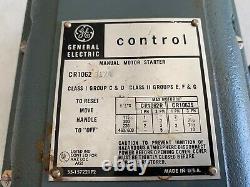 One (1) VINTAGE General Electric CR1062S17A Manual Motor Starter, NOS