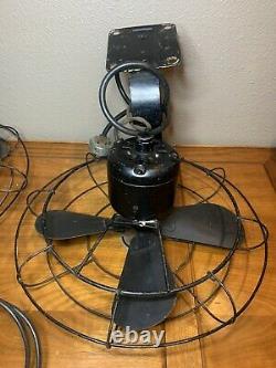 Pair Of Antique GE General Electric Wall Mount Fans. Work