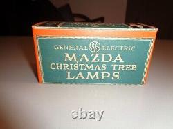 RARE 1924 C6 Vintage General Electric Mazda Christmas Tree Lamps PURPLE NOS