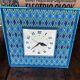 Rare Mid Century Psychedelic Vintage Ge Electric Wall Clock 2548 Blue Orig. Box