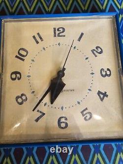 RARE Mid Century Psychedelic Vintage GE Electric Wall Clock 2548 READ