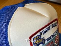 RARE! VTG GE General Electric Trucker Hat Snapback Tank/Turret Drives Patch