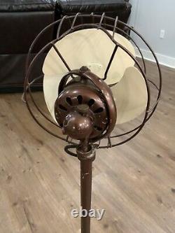 RARE Vintage 1940s General Electric Vortalex Floor Oscillating Fan Approx 41 H