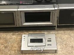 RARE Vintage General Electric 3XM3226X Boombox TV Radio Micro Cassette Working