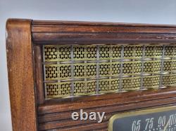 RARE Vintage General Electric C-103 Tube Radio 1950s Mahogany Case